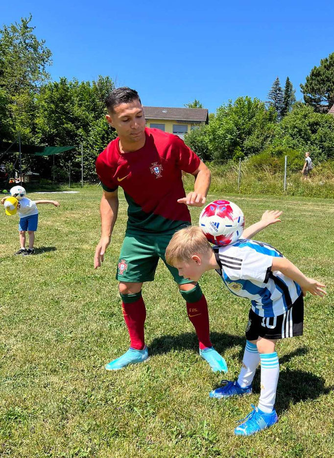 Schweiz Fussball Workshop Kinder