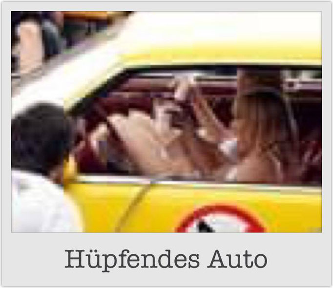 Hüpfendes Auto