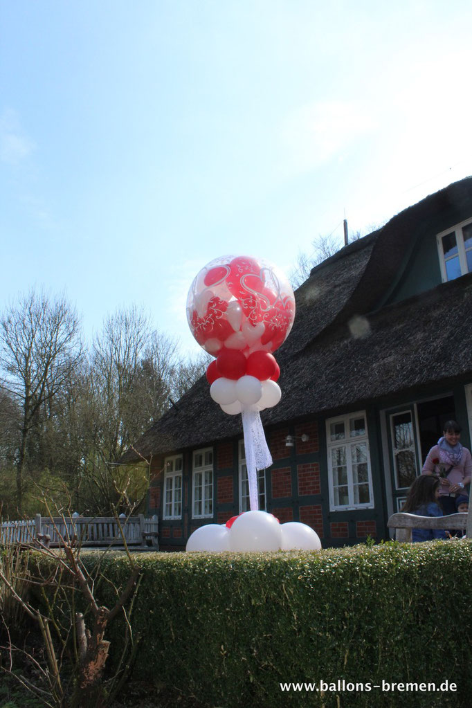 Ballonglück in rot