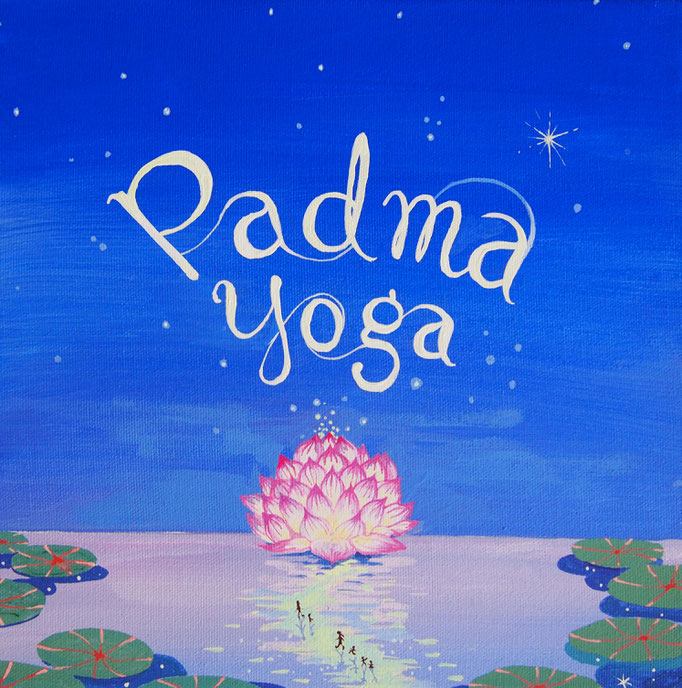 'Padma Yoga' 13x13" Acrylic on canvas