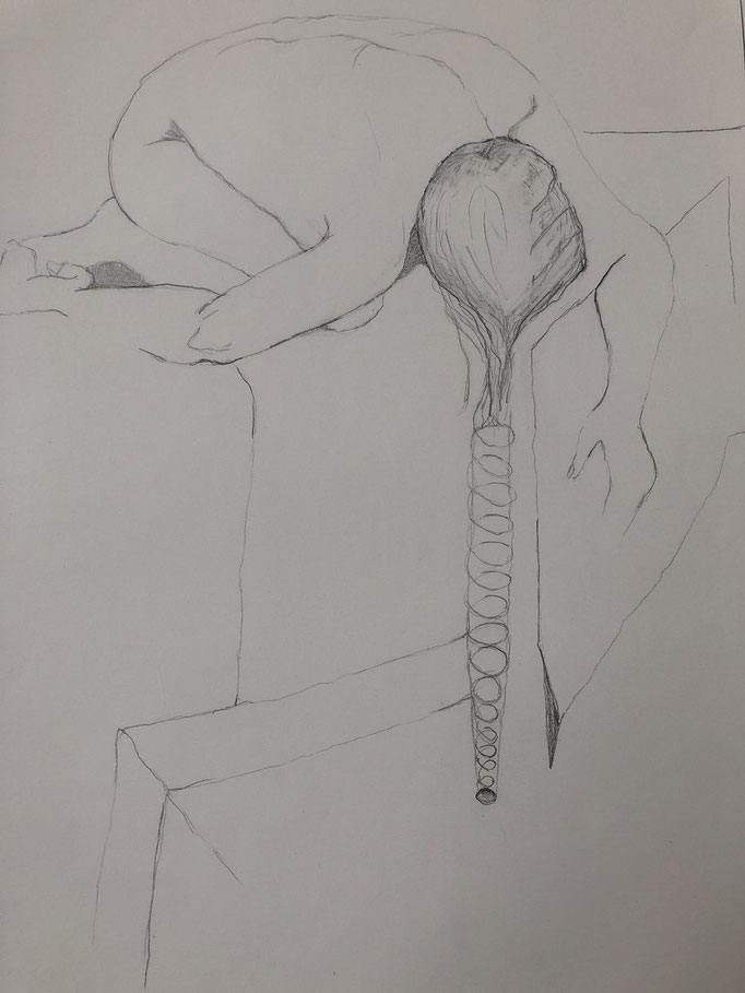 Bleistift auf Papier, 2021, 42 x 30 cm