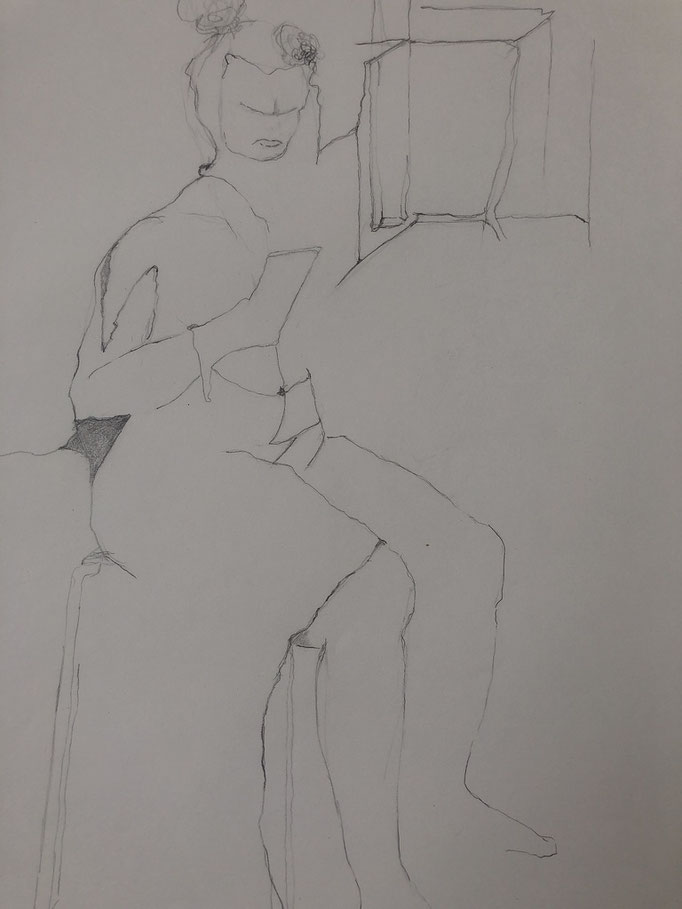 Bleistift auf Papier, 2021, 42 x 30 cm