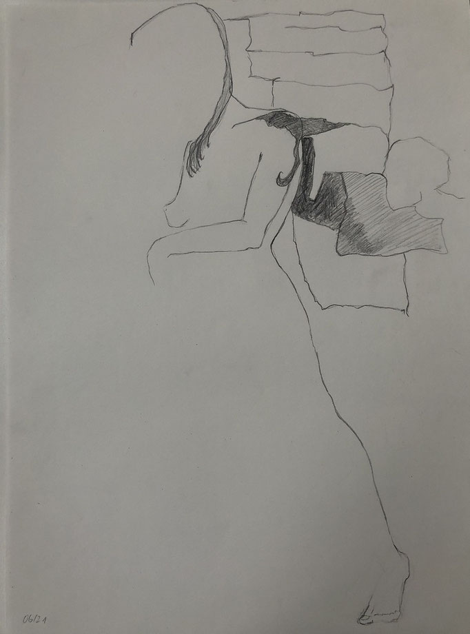 Bleistift auf Papier, 2021, 42 x 30 cm