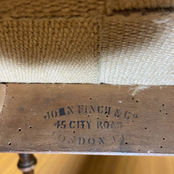 Tampon fabrication John FINCH & Co London