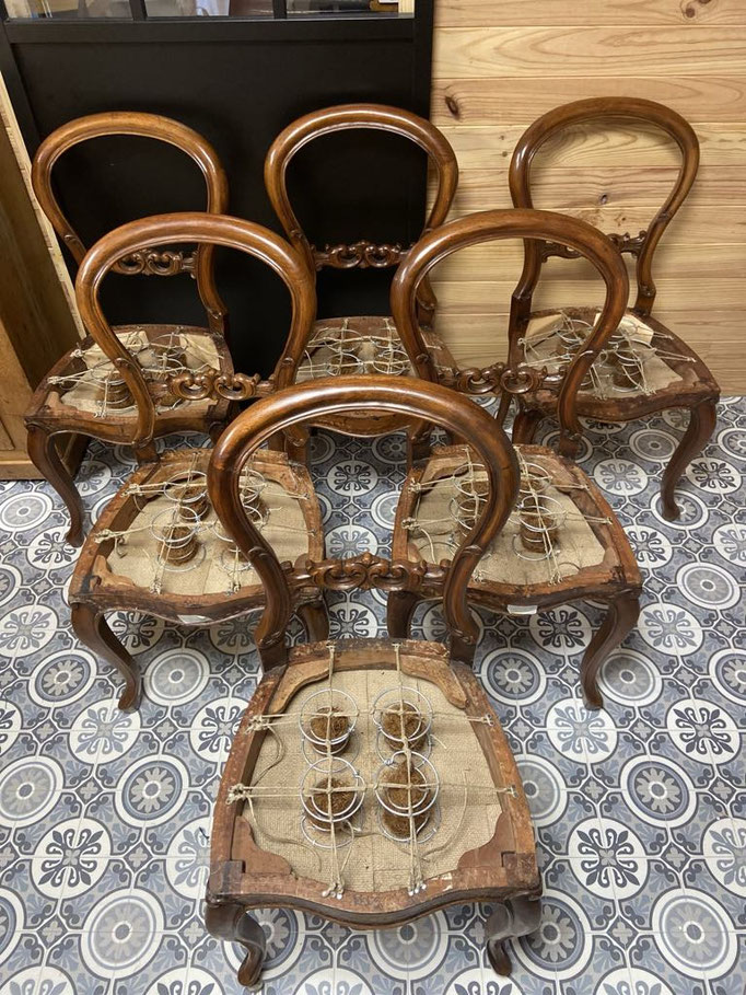 Guindage - Restauration chaises en garniture traditionnelle Le Garage à fauteuils