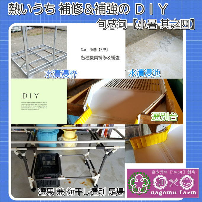 旬感句 【小暑 其之四】 『熱いうち 補修＆補強の ＤＩＹ』