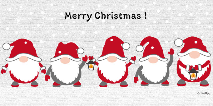 トムテ５人（メリークリスマス）