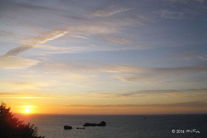 浜比嘉島の朝日（沖縄県）