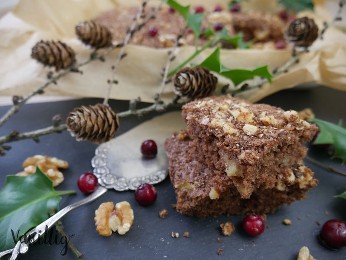 browie, wallnuss, kuchen, schokokuchen,