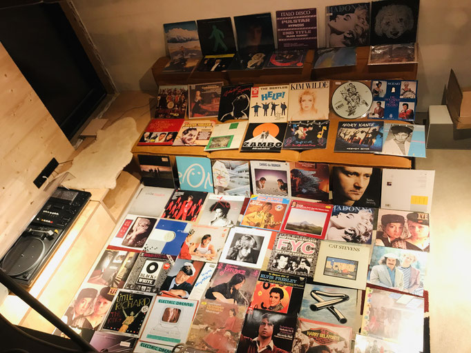 Kleine gemischte Plattensammlung in jedem Apartment