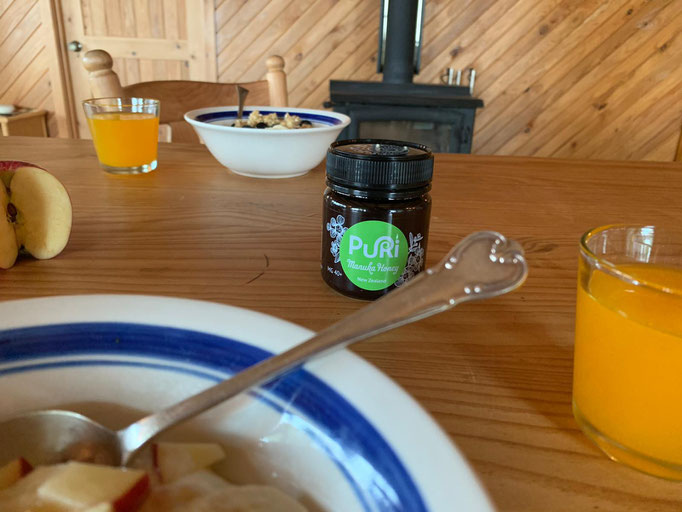 Puri Manuka Honey on your breakfast table