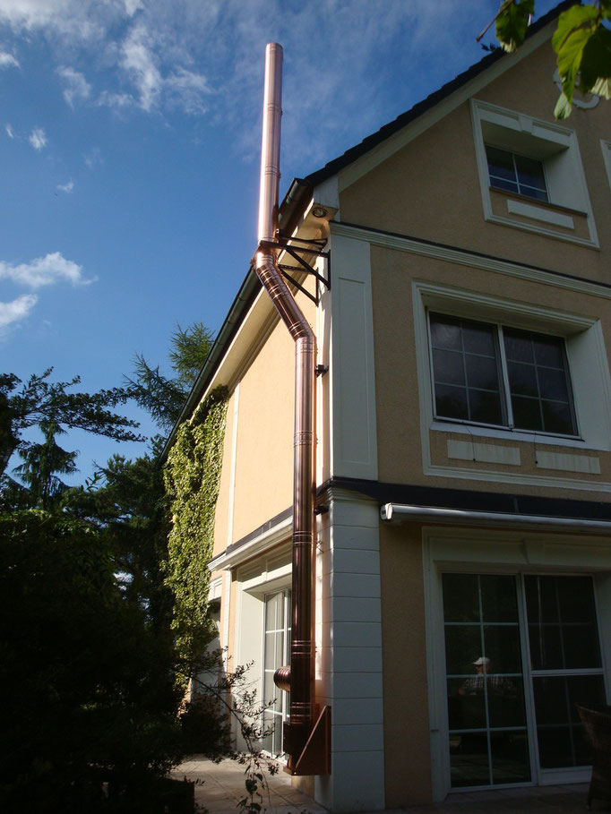 Schornstein Außenmaterial Kupfer