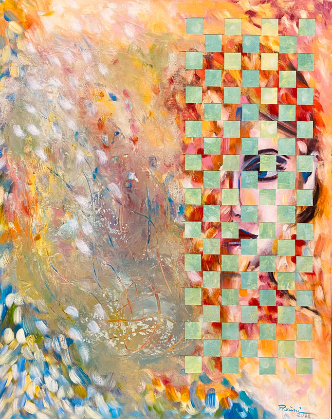 Bild Nr. 845, Vergangene Tage, 80 x 100 cm, Acryl und Leichtstrukturpaste