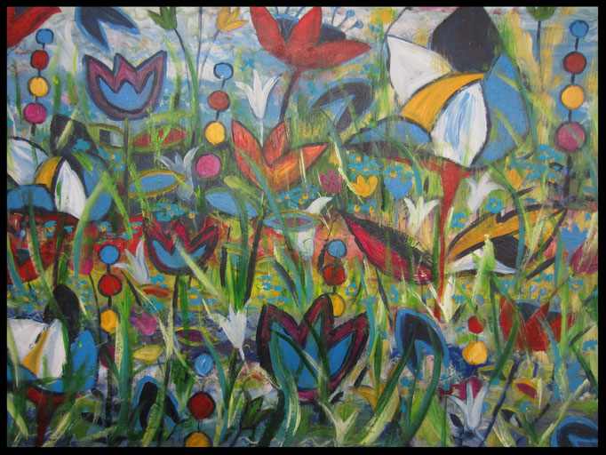 exotic flowers (80x60cm) Nr. 440