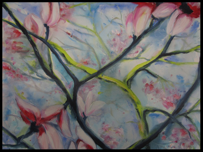 Magnolienäste (60x70cm) Nr. 519