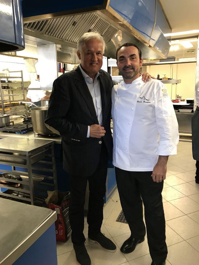 Star chef Ronan Kervarrec at Hostellerie de Plaisance, Saint Emilion