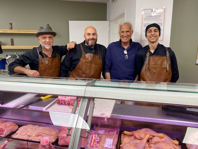 Zsolt with The Three Butchers in Port Grimaud, France  