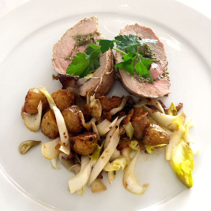 Stuffed porc with potatoes and endives by ZsL
