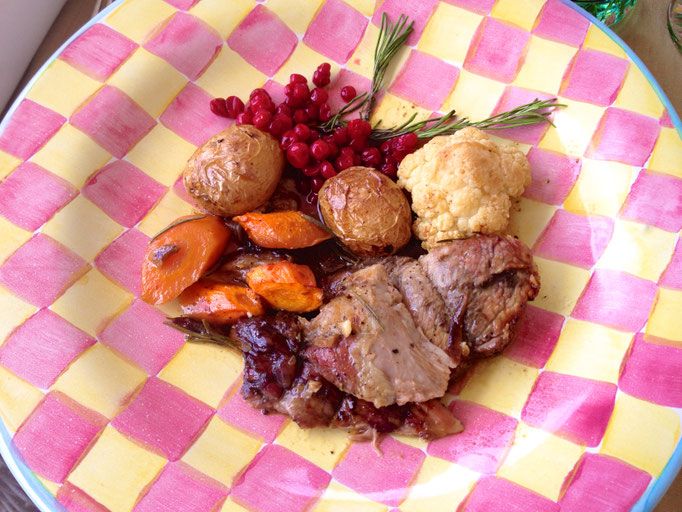 Leg of lamb with lingonberries by ZsL