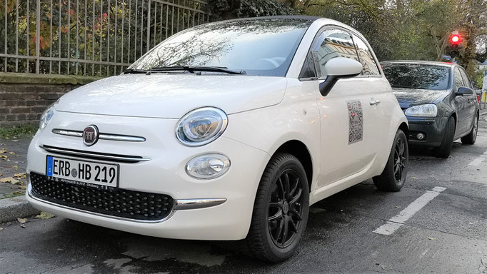 Nur QR: FIAT 500, Profil, Helmut Busset 2020