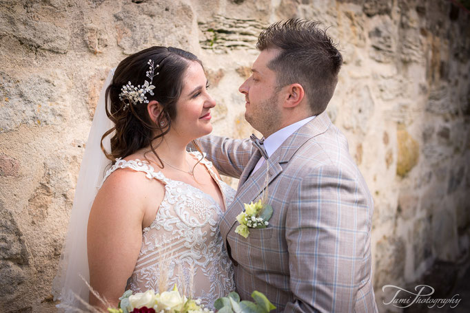 Hochzeitsfotograf, Brautpaarshooting, Marienkirche, Langfurth