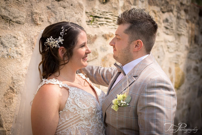 Hochzeitsfotograf, Brautpaarshooting, Marienkirche, Langfurth