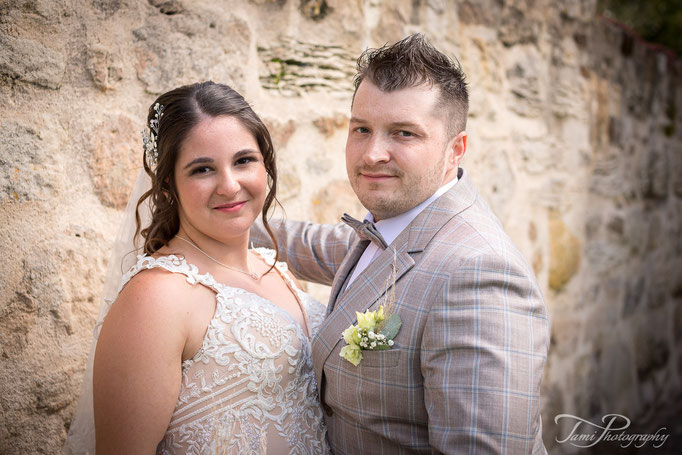 Hochzeitsfotograf, Brautpaarshooting, Marienkirche, Langfurth