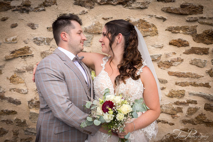 Hochzeitsfotograf, Brautpaarshooting, Marienkirche, Langfurth