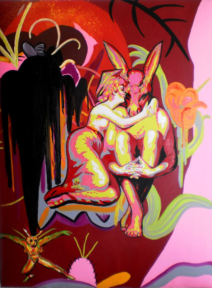 A Midsummer Night's Dream-2, 2014. Oil on cotton padded canvas, 60x80cm © Christian Benz 