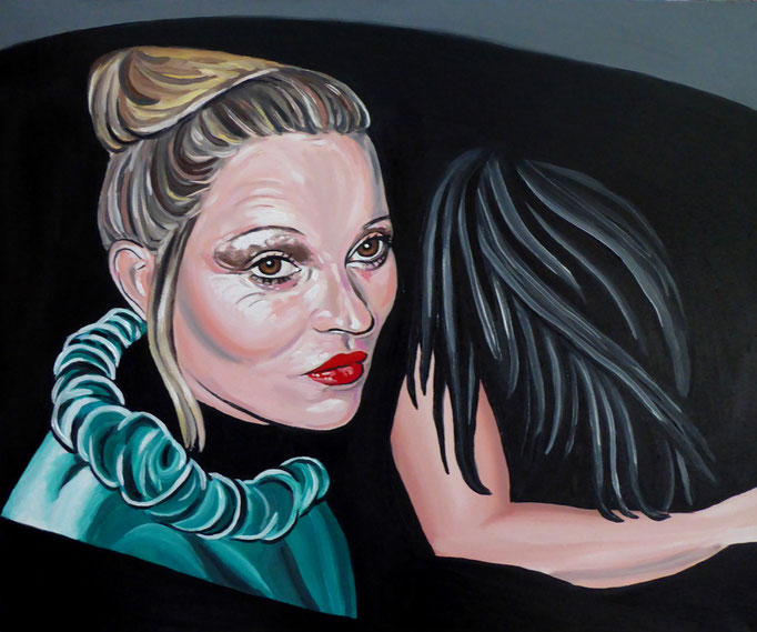 Maria und Maria Magdalena, 2017. Öl auf Leinwand 50x60cm © Christian Benz 