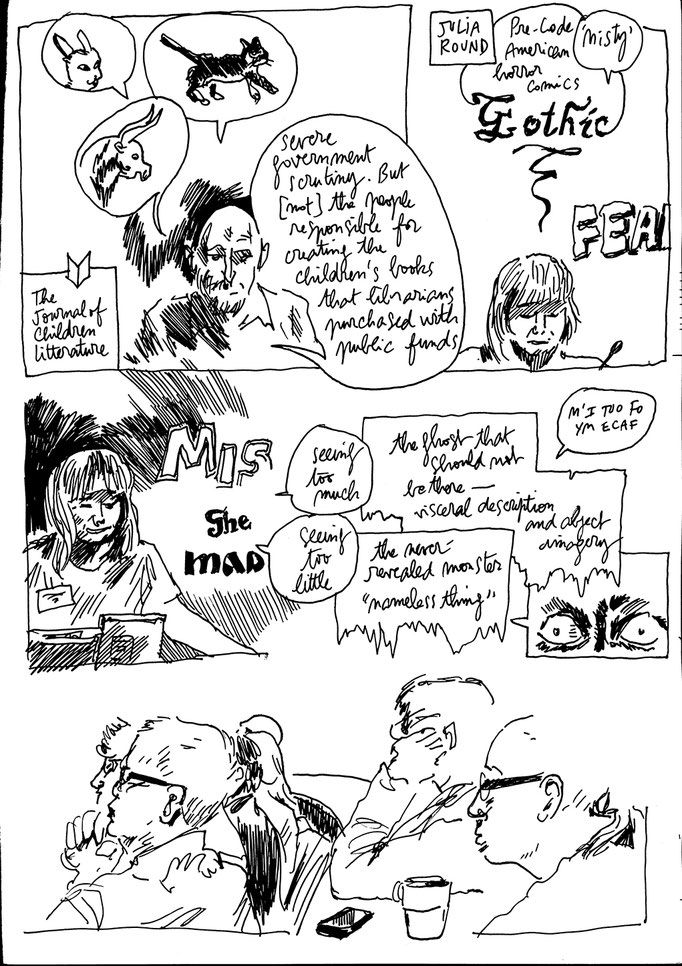 International Bande Dessinée Society - 2013 Dundee & Glasgow conference, with Julia Round.