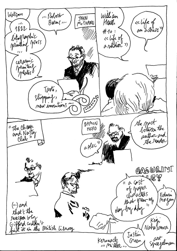 International Bande Dessinée Society - 2013 Dundee & Glasgow conference, with John McShane and Damon Herd.