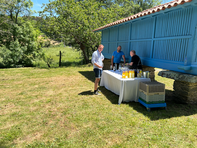 The bar is open