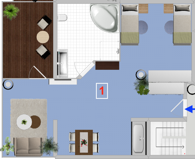 Plan -  Wohneinheit 1