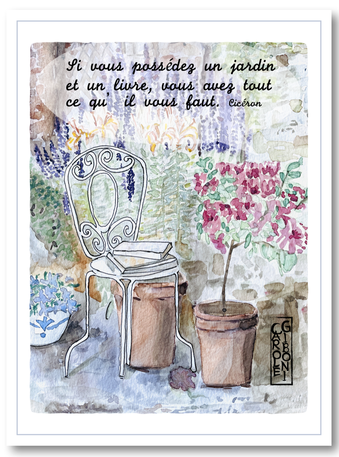 Un livre et un jardin PO28