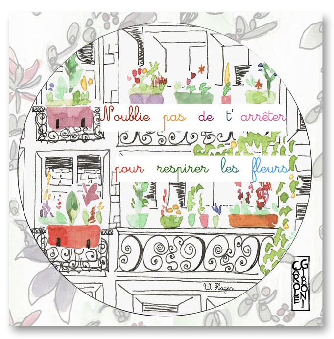 N'oublie pas de respirer les fleurs CA24