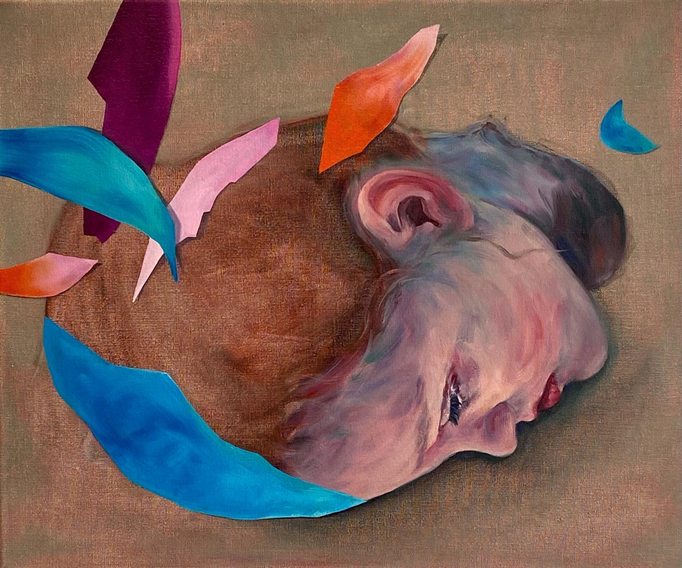 Colorful dreams (2020- 2021), oil on linen, 50 x 60 cm