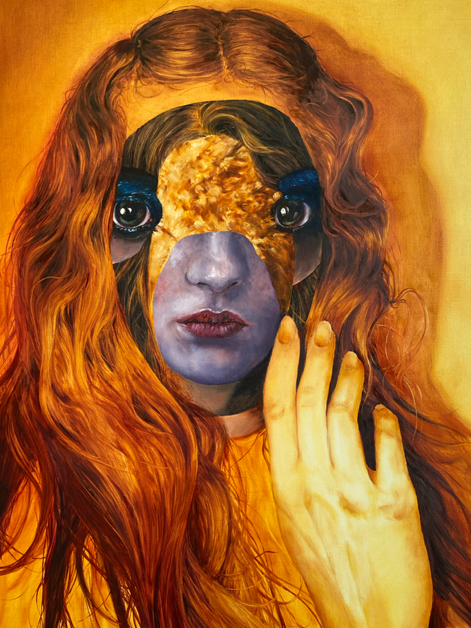Goldilocks 2 (2021), olieverf op linnen, 100 x 80 cm