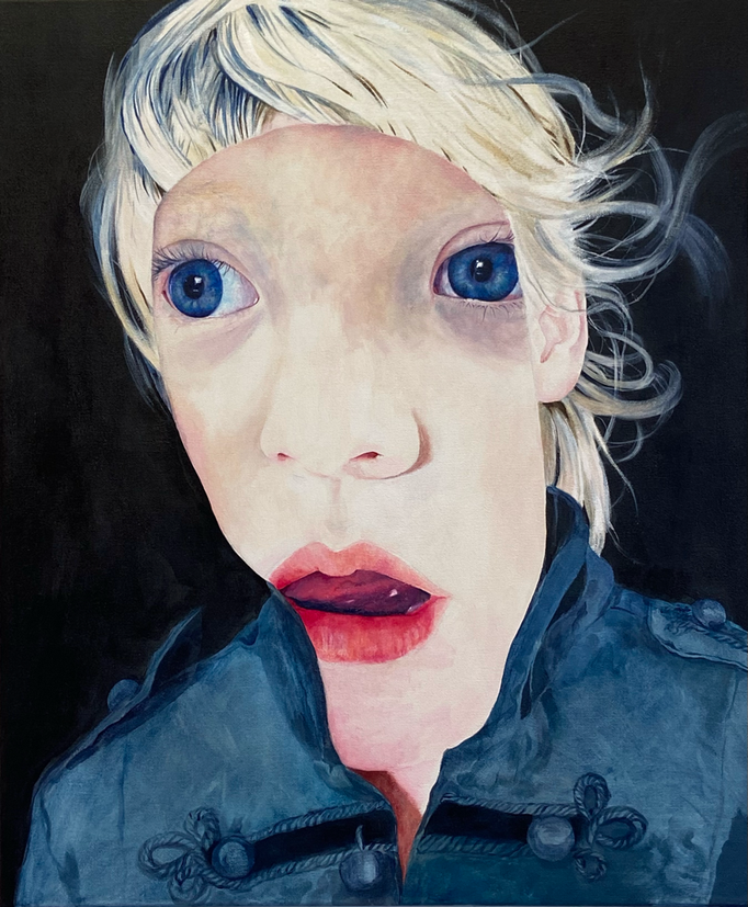 Inside friend (2018), acryl op doek, 60 x 50 cm