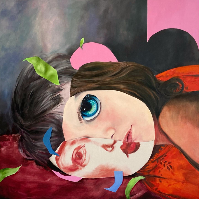 Dreamtime 2 (2021), oil on linen, 100 x 100 cm