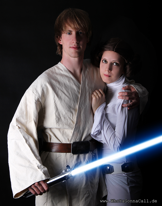Luke Skywalker Cosplay modellbaubert ANH Star Wars Episode 4 IV costume WhoYaGonnaCall Leia Organa shinzo Lightsaber Lichtschwert A New Hope