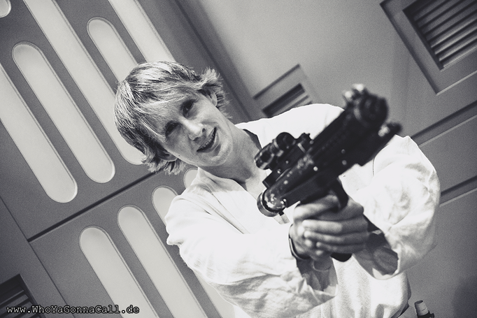 Luke Skywalker Cosplay modellbaubert ANH Star Wars Episode 4 IV costume WhoYaGonnaCall Blaster Death Star A New Hope