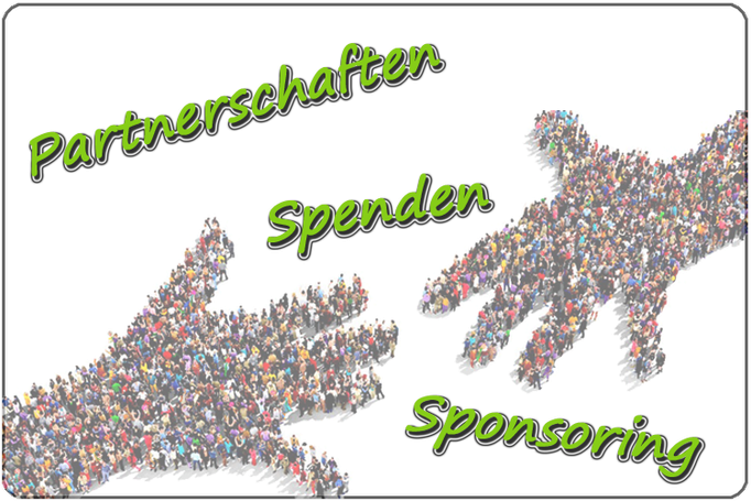 Über Partnerschaften, Spenden & Sponsoring