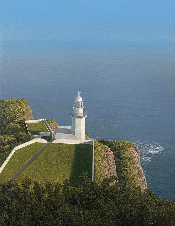 斜陽 | 2024 | 410×318㎜ | Oil on panel |個人蔵