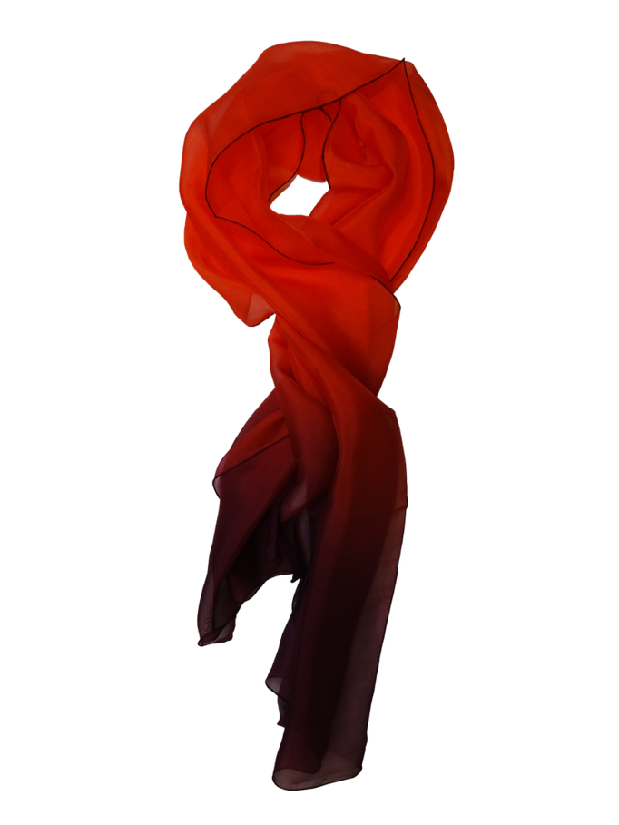 Muslin degraded - Orange 140 X 39