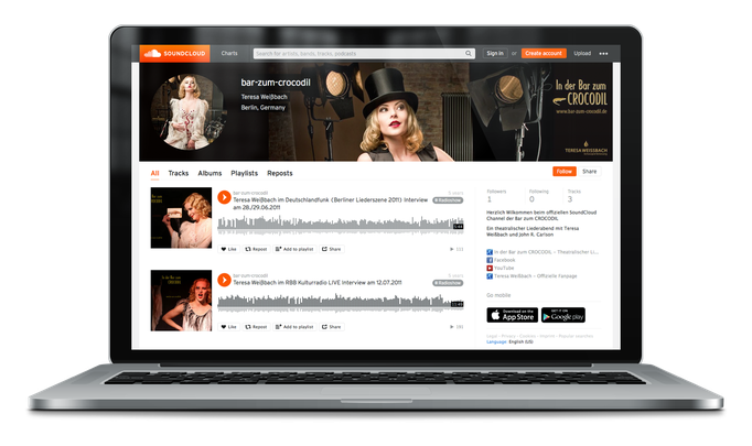 Teresa Weissbach - In der Bar zum CROCODIL bei SoundCloud