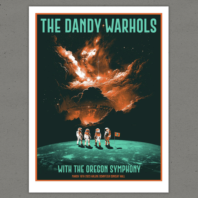Siebdruck für Dandy Warhols