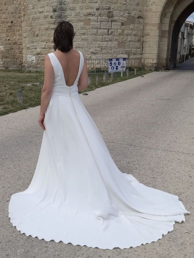 Robe longue dos nu