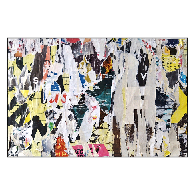 Tongan, décollage, 52,7 x 33,7 cm, 2026 (České Budějovice, CZ)
