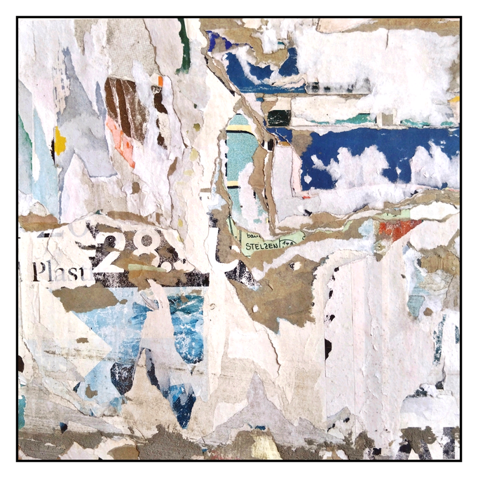 Stelzen, décollage, 32,5 x 33,2 cm, 2026 (Stuttgart, DE)